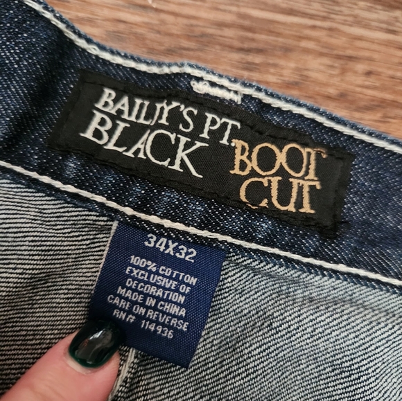 Baileys black mens jeans - Picture 2 of 6
